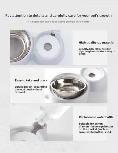 Pet Water Dispenser for Cats and Dogs  Automatic Water Storage Pet Food Bowl Food Container with Waterer Pet Supplies