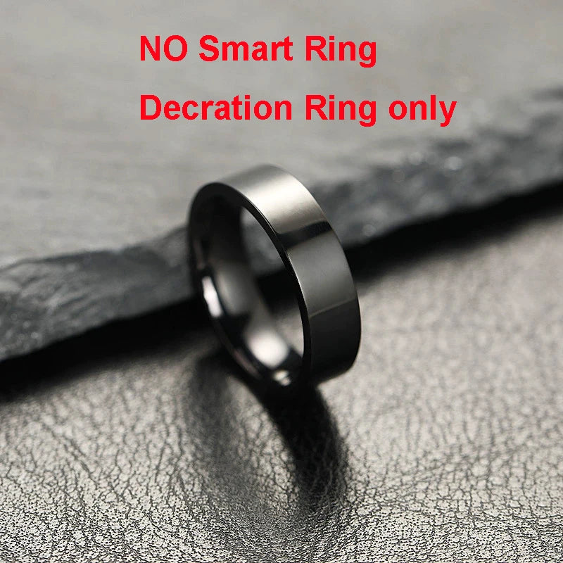 Smart Ring Blood Pressure Heart Rate Sleep Monitoring Smartring IP68 & 5ATM Waterproof Multi-sport Mode Smartring Man Women