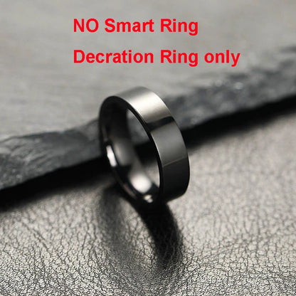 Smart Ring Blood Pressure Heart Rate Sleep Monitoring Smartring IP68 & 5ATM Waterproof Multi-sport Mode Smartring Man Women