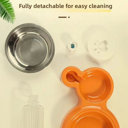 Pet Water Dispenser for Cats and Dogs  Automatic Water Storage Pet Food Bowl Food Container with Waterer Pet Supplies
