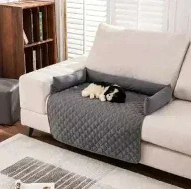 Waterproof pets sofa mat with soft ultrasonic cotton on couch protecting furniture and providing comfort for dog