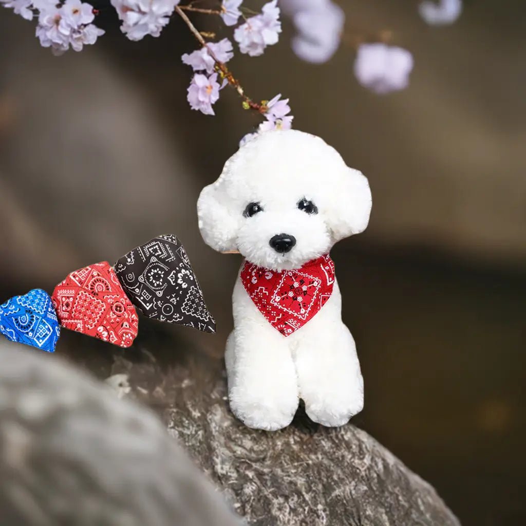 Adjustable Pet Bandana - Durable Polyester with Vibrant Patterns for Cats & Dogs - Johns Pet Store