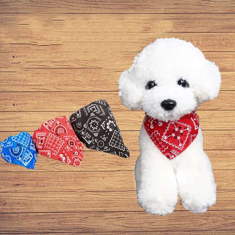 Adjustable Pet Bandana - Durable Polyester with Vibrant Patterns for Cats & Dogs - Johns Pet Store