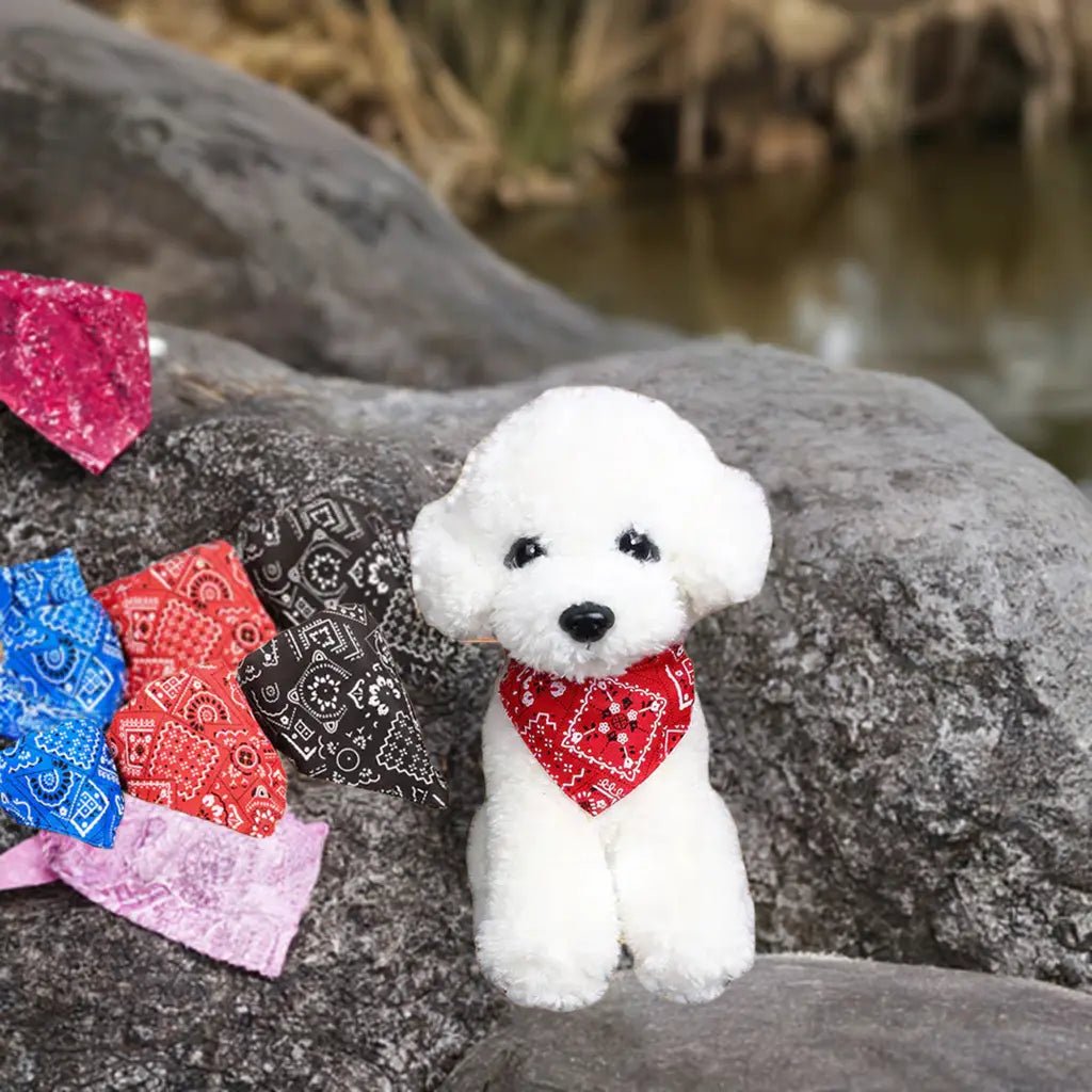 Adjustable Pet Bandana - Durable Polyester with Vibrant Patterns for Cats & Dogs - Johns Pet Store