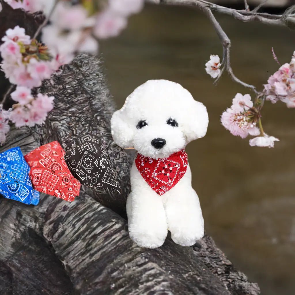 Adjustable Pet Bandana - Durable Polyester with Vibrant Patterns for Cats & Dogs - Johns Pet Store