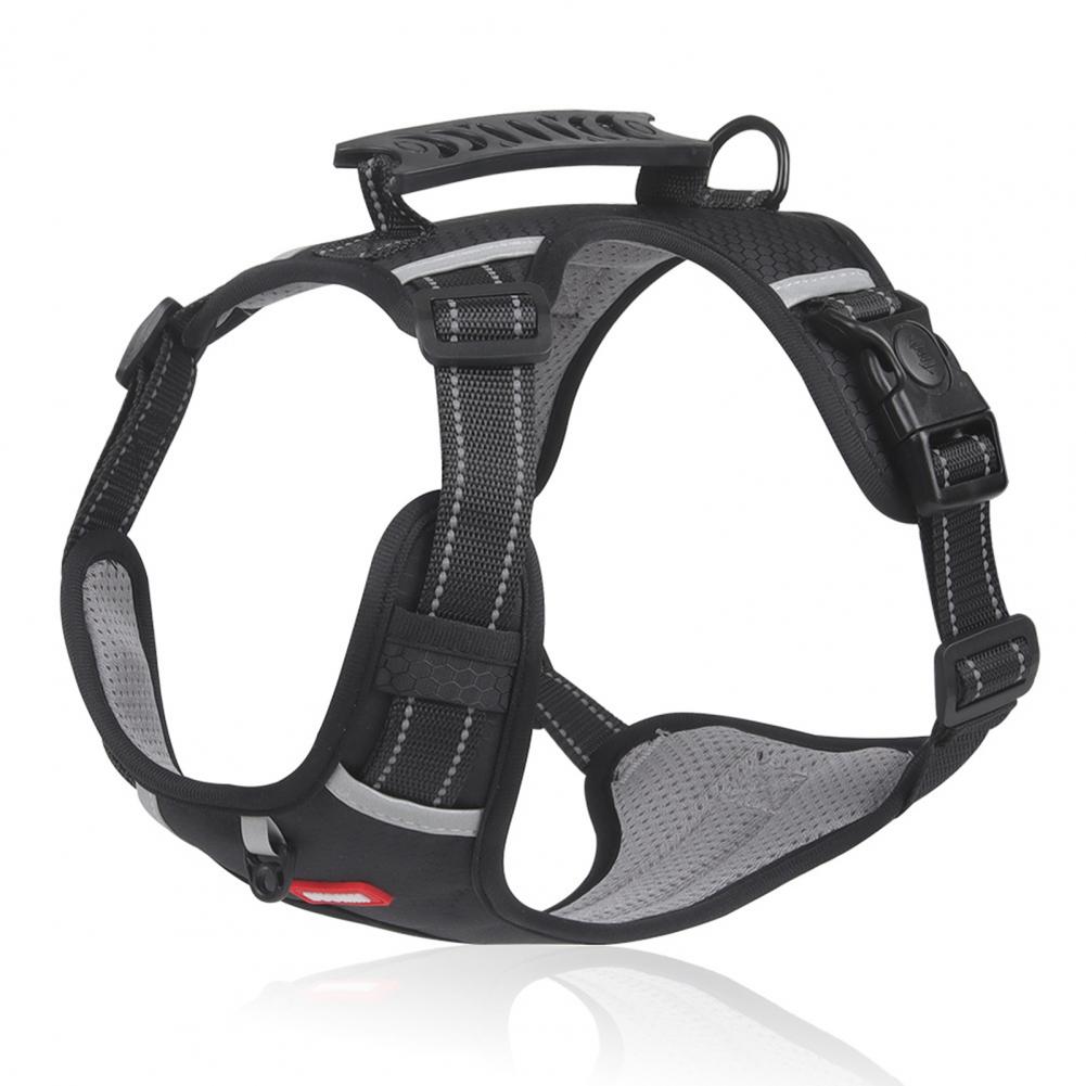 Nylon Dog Harness No Pull Breathable Reflective Vest for Small and Large Dogs - Ideal for Outdoor Running and Training - Johns Pet Store