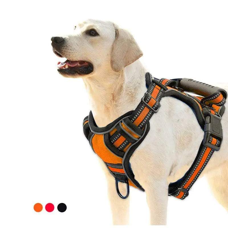 Adjustable High Visibility Pet Harness Vest for Dogs - Reflective Breathable Design - Johns Pet Store