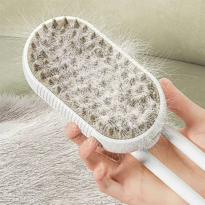 Cat And Dog Steam Cleaning Massaging Hair Removal Brush 3 In 1 Electric Spray Pet Grooming Comb - 3 In 1 - Johns Pet Store