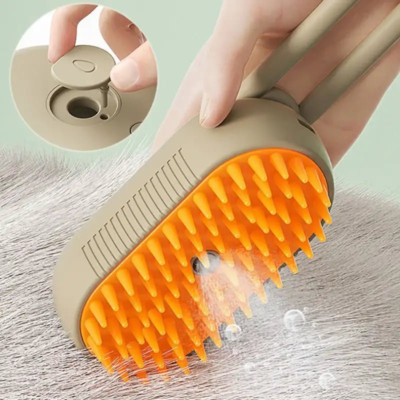 Cat And Dog Steam Cleaning Massaging Hair Removal Brush 3 In 1 Electric Spray Pet Grooming Comb - 3 In 1 - Johns Pet Store