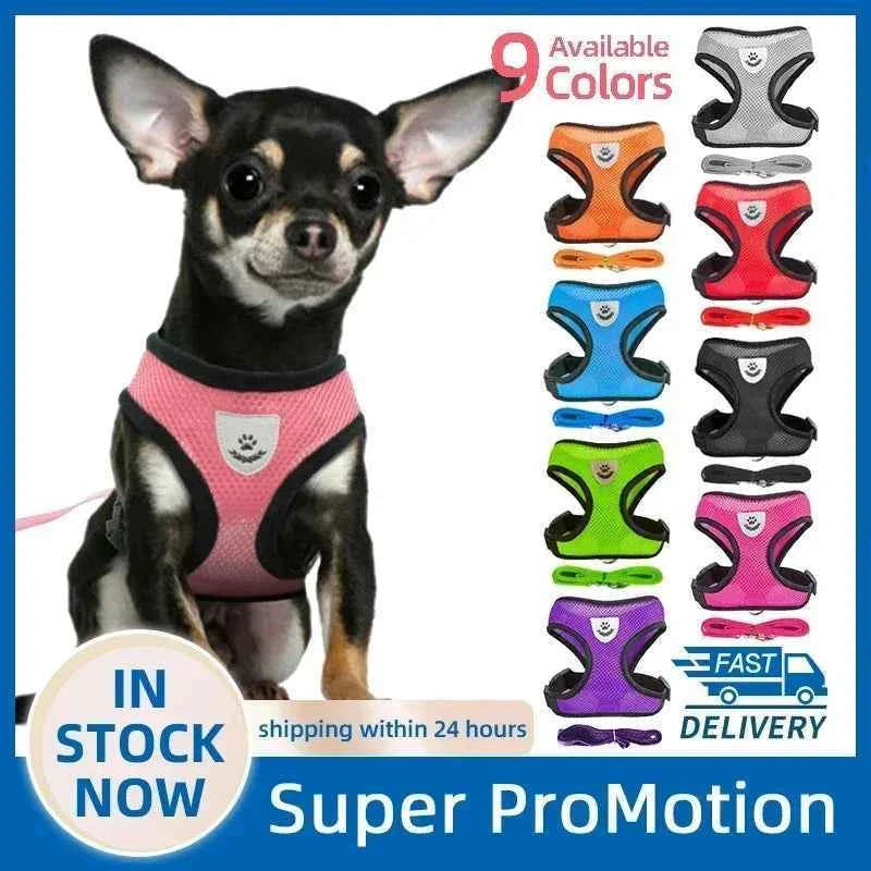 "Airy Comfort Dog Harness Leash"