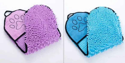 Soft Bath Towels for Pets - Quick Dry Microfiber with Dual Pockets - Johns Pet Store