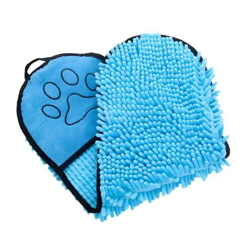Soft Bath Towels for Pets - Quick Dry Microfiber with Dual Pockets - Johns Pet Store
