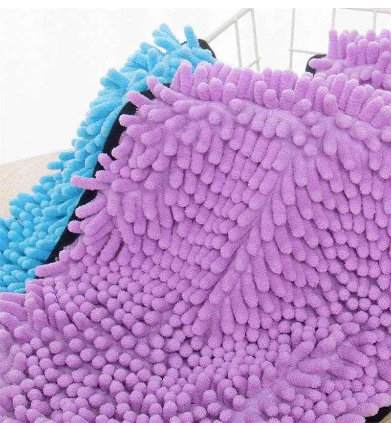 Soft Bath Towels for Pets - Quick Dry Microfiber with Dual Pockets - Johns Pet Store