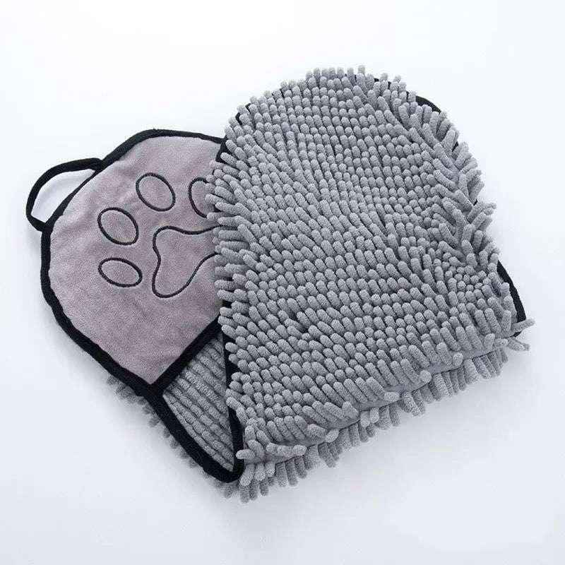 Soft Bath Towels for Pets - Quick Dry Microfiber with Dual Pockets - Johns Pet Store