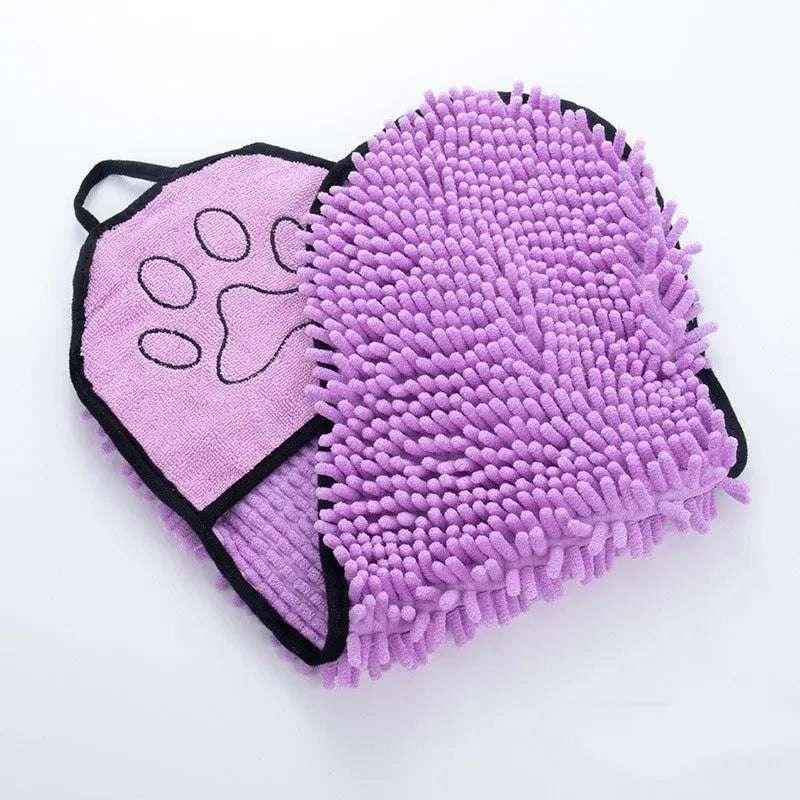 Soft Bath Towels for Pets - Quick Dry Microfiber with Dual Pockets - Johns Pet Store