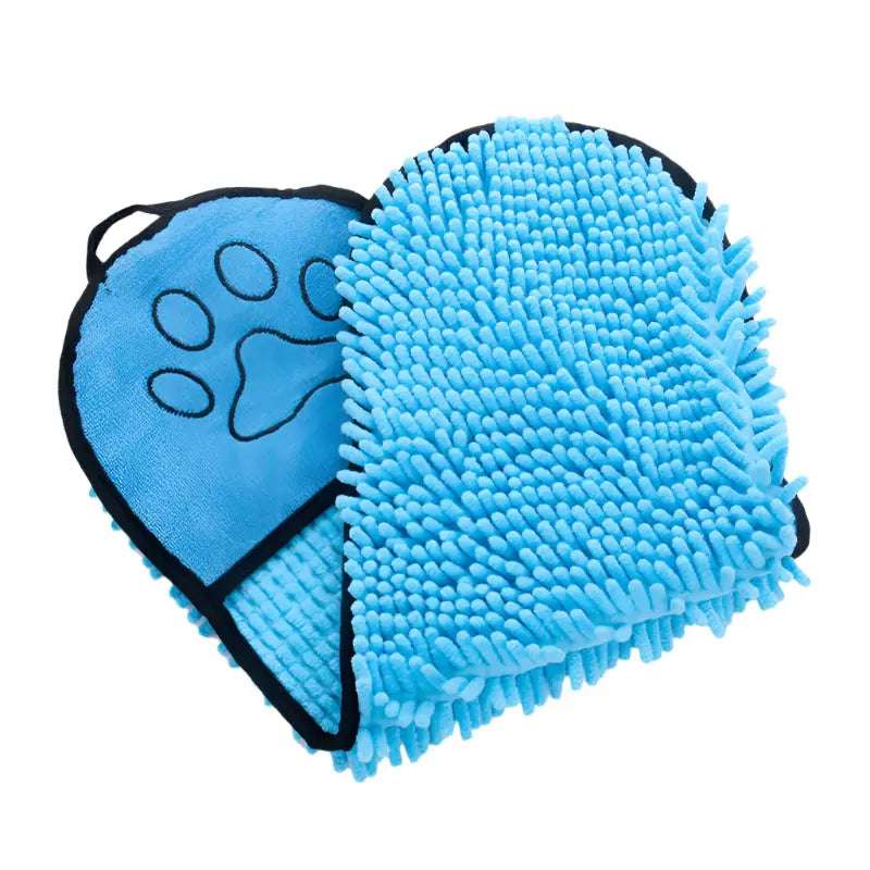 Pet Towels with Dual Pockets - Quick Dry Microfiber for Dogs & Cats - Johns Pet Store