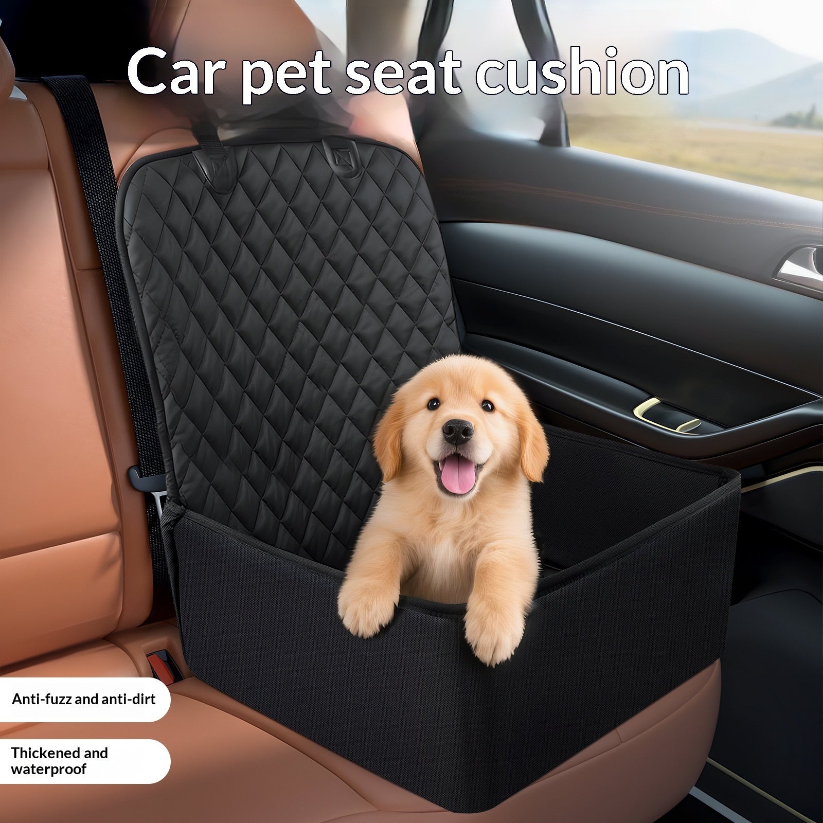 Thickened Waterproof Pet Car Seat Cover for Ultimate Protection and Comfort - Johns Pet Store