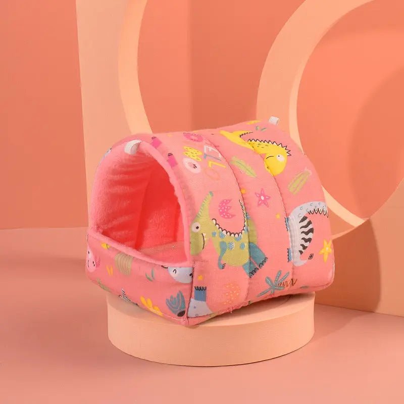 Hamster Nest Cotton Crystal Velvet Cozy Plush Hideaway For Small Pets - Soft Warm Retreat - Johns Pet Store