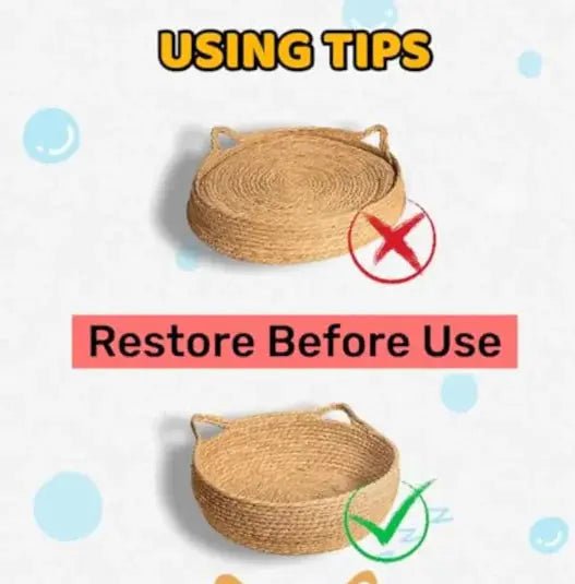 Handmade Pet Comfort Basket - Eco Friendly Cat Bed For Cats And Small Pets - Johns Pet Store