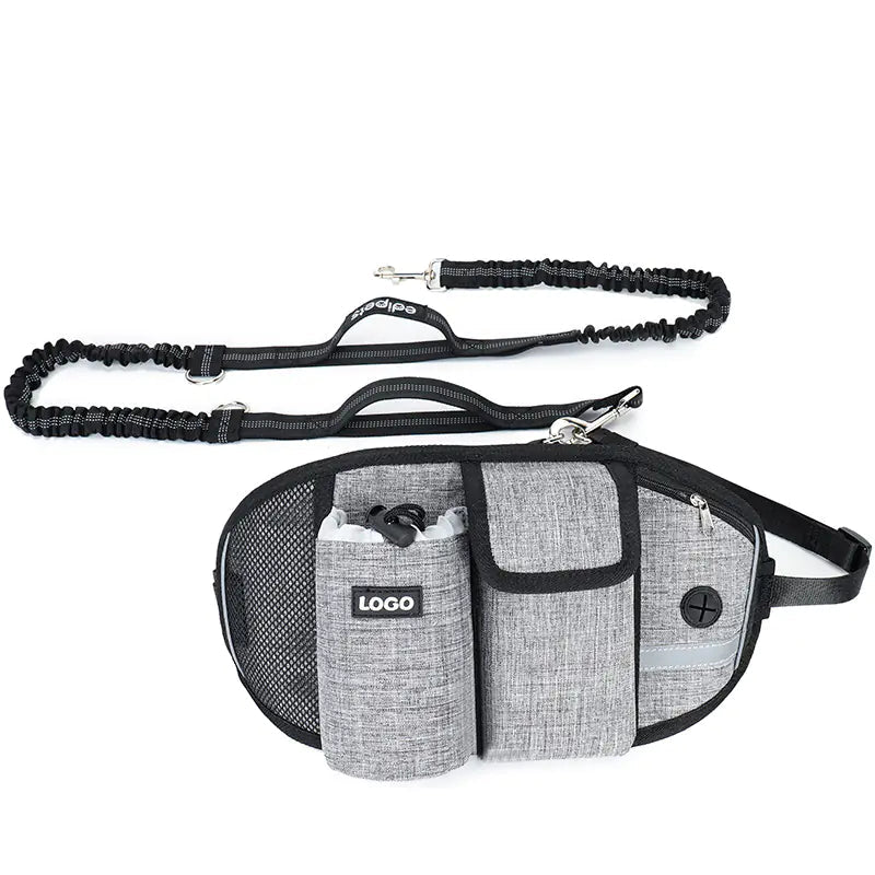 Hands Free Dog Training Leash With Waist Bag Storage For Running Walking And Outdoor Adventures - Johns Pet Store