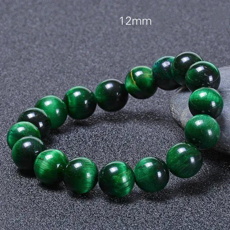 Jewellery Handmade Beaded Natural Green Tiger Eye Bracelet Stone Jewellery - Johns Pet Store
