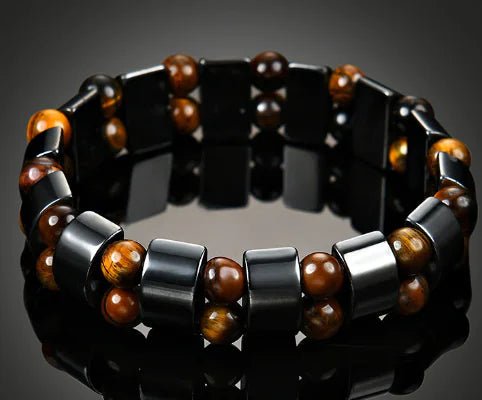 Jewellery Natural Tiger Eye Bead Elastic Bracelet Unisex Stretch Jewelry Genuine Stone Gift - Johns Pet Store