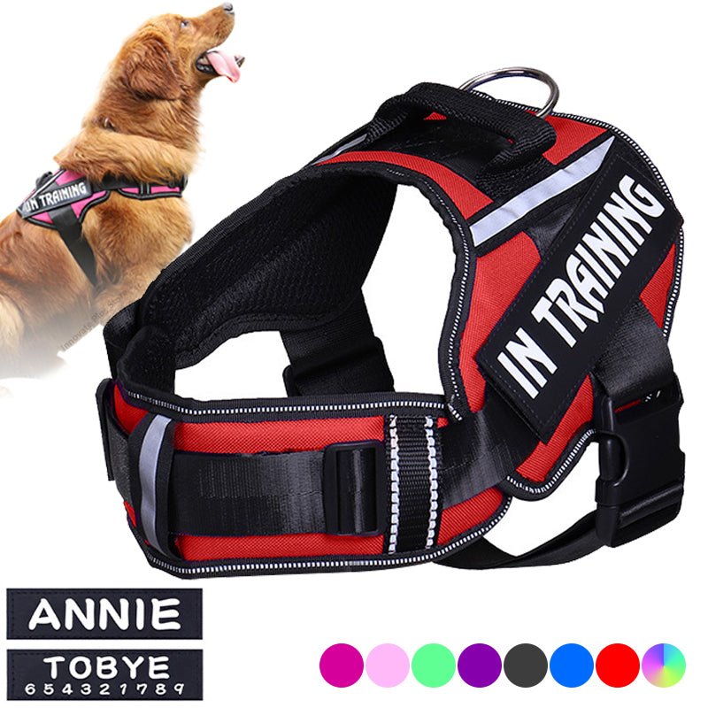 Personaised Dog Chest Strap Reflective Pet Chest Strap - Johns Pet Store