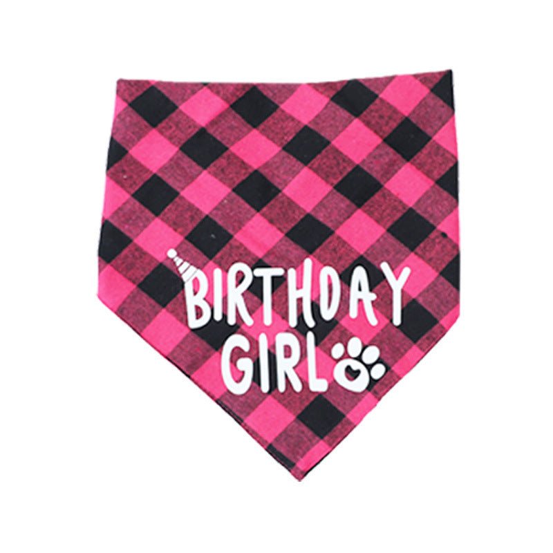 Pet Birthday Hat Set With Adorable Triangle Scarf Decoration - Johns Pet Store