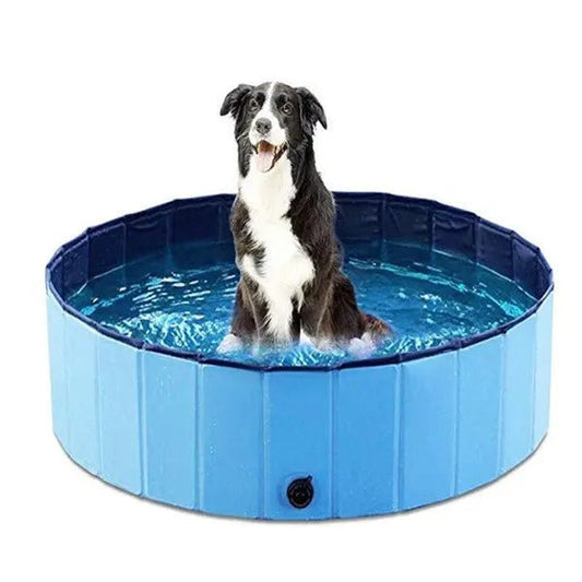 Pet Pool Dog Swimming Pool & Mess free pet bath - Foldable Flat Pack Quick Drain - Johns Pet Store