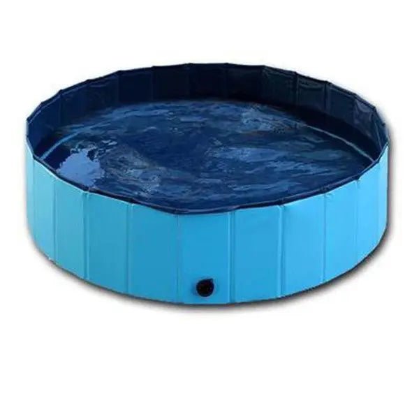 Pet Pool Dog Swimming Pool & Mess free pet bath - Foldable Flat Pack Quick Drain - Johns Pet Store