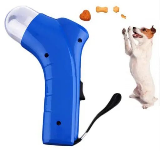 Pet Treat Launcher Catapult Feeder - Portable Hands Free Treat Launcher With Wrist Strap - Johns Pet Store
