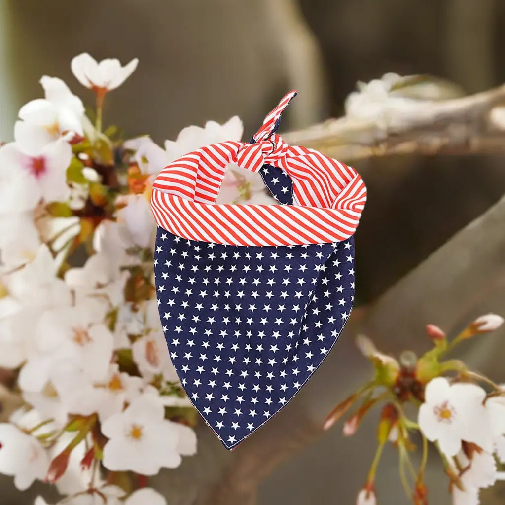 Pet Triangle Scarf Headband Jewelry for Pets - Trendy Stripe Pattern for Dogs and Cats - Johns Pet Store