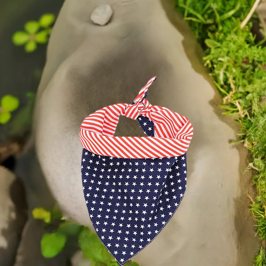 Pet Triangle Scarf Headband Jewelry for Pets - Trendy Stripe Pattern for Dogs and Cats - Johns Pet Store