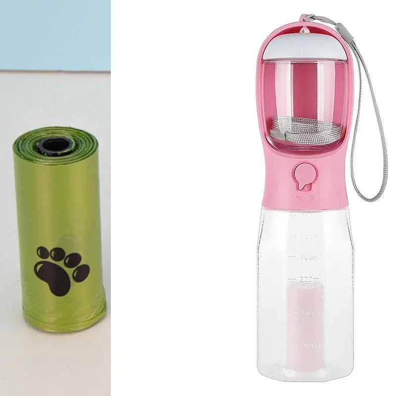 3-In-1 Portable Pet Water Bottle with Automatic Dispenser - Johns Pet Store
