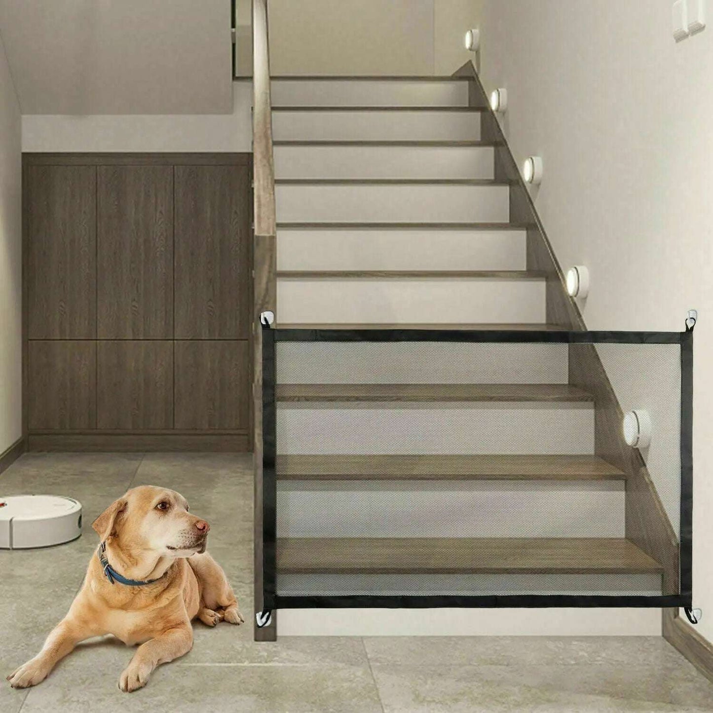 Portable Mesh Gate For Doorways And Stairs, Pressure Mounted - Johns Pet Store