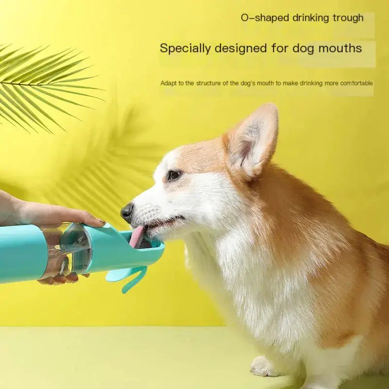 Portable Outdoor Dog Water Bottle For Pets Built In Bowl For Easy Travel Hydration - Johns Pet Store