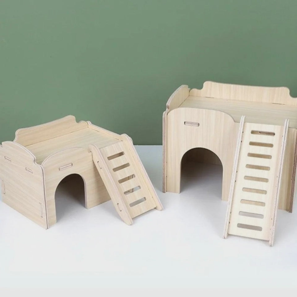 Video for Wooden Hamster Villa: The Perfect Cozy Retreat and Climbing Playground for Your Pet
