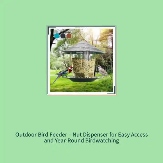 Outdoor Bird Feeder &ndash; Nut Dispenser for Easy Access and Year-Round Birdwatching by@Outfy