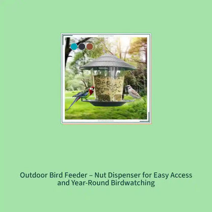 Outdoor Bird Feeder &ndash; Nut Dispenser for Easy Access and Year-Round Birdwatching by@Outfy