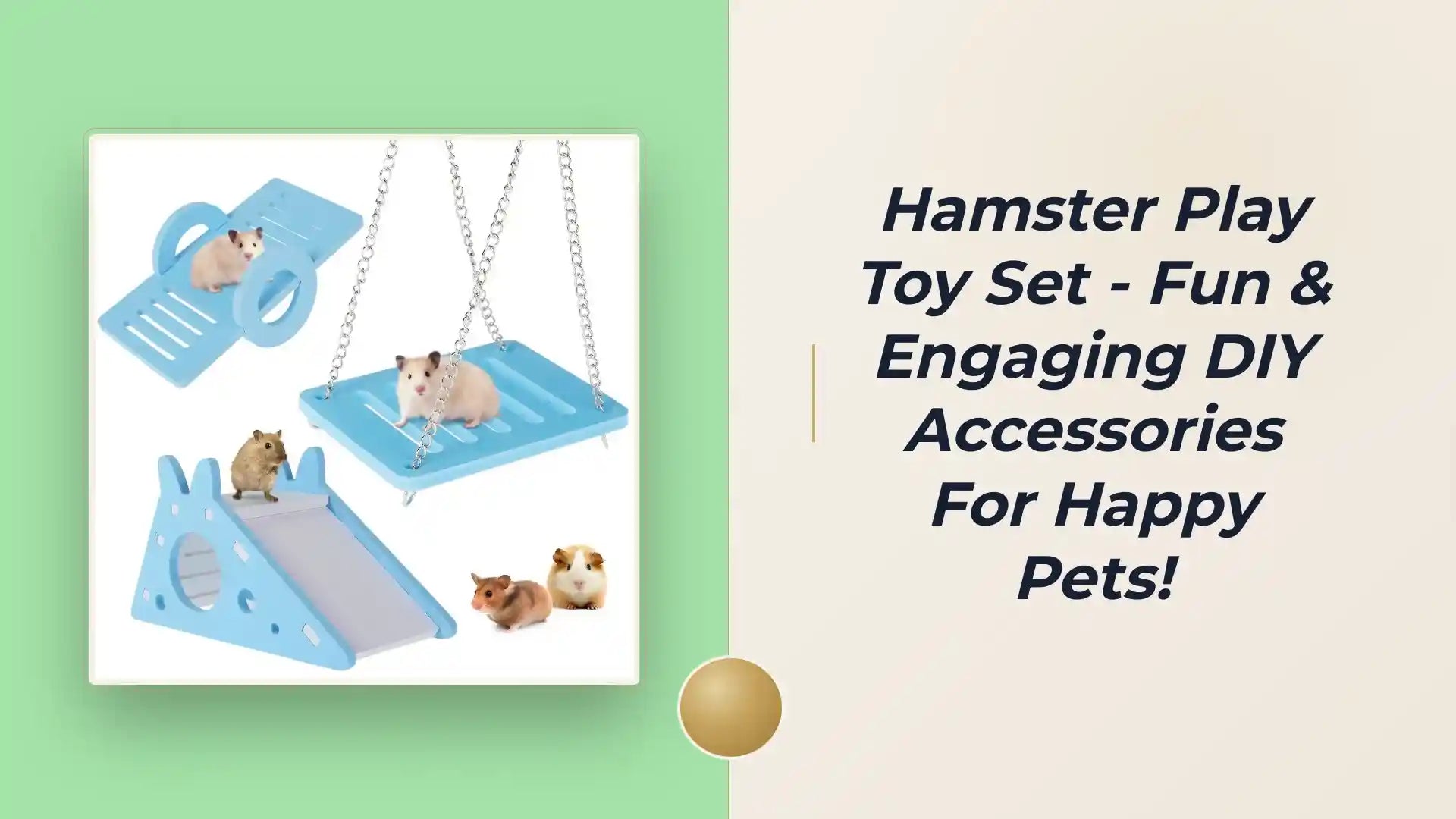 Hamster Play Toy Set - Fun & Engaging DIY Accessories for Happy Pets! by@Outfy