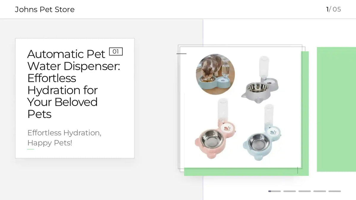 Automatic Pet Water Dispenser: Effortless Hydration for Your Beloved Pets by@Outfy