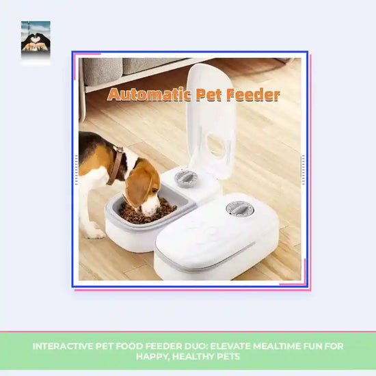 Interactive Pet Food Feeder Duo: Elevate Mealtime Fun for Happy, Healthy Pets by@Outfy