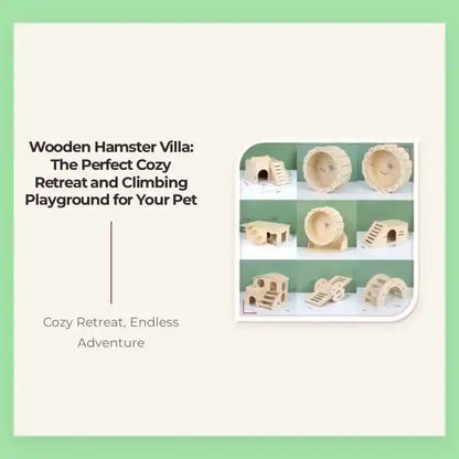 Wooden Hamster Villa: The Perfect Cozy Retreat and Climbing Playground for Your Pet by@Outfy
