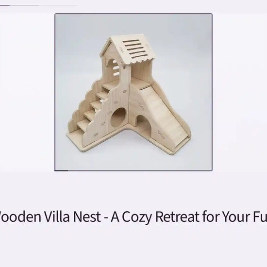 Hamster Wooden Villa Nest - A Cozy Retreat for Your Furry Friends by@Outfy
