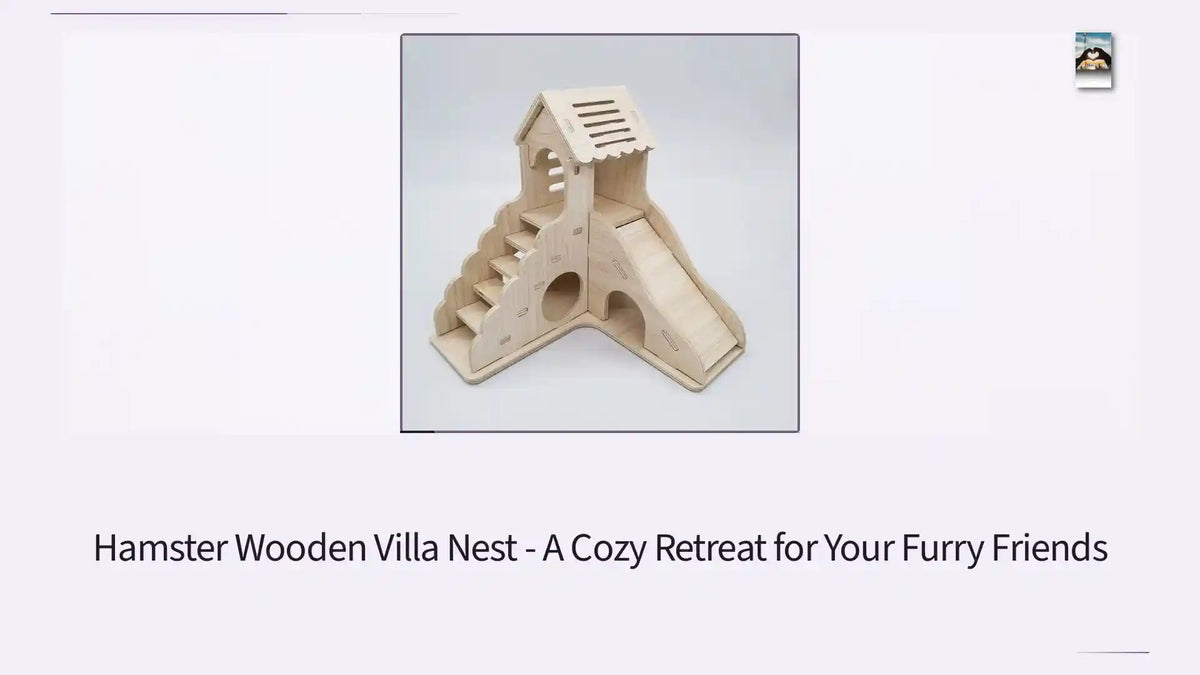 Hamster Wooden Villa Nest - A Cozy Retreat for Your Furry Friends by@Outfy