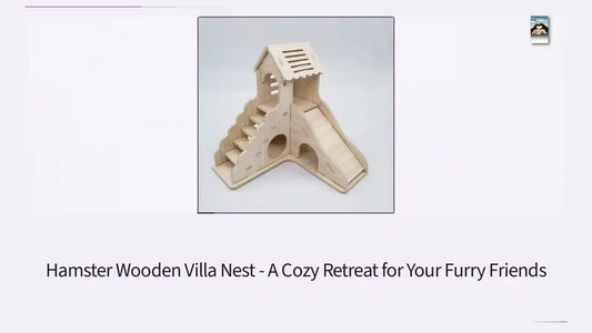 Hamster Wooden Villa Nest - A Cozy Retreat for Your Furry Friends by@Outfy
