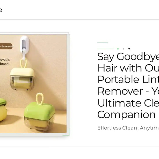 Say Goodbye to Pet Hair with Our Portable Lint Remover - Your Ultimate Cleaning Companion by@Outfy