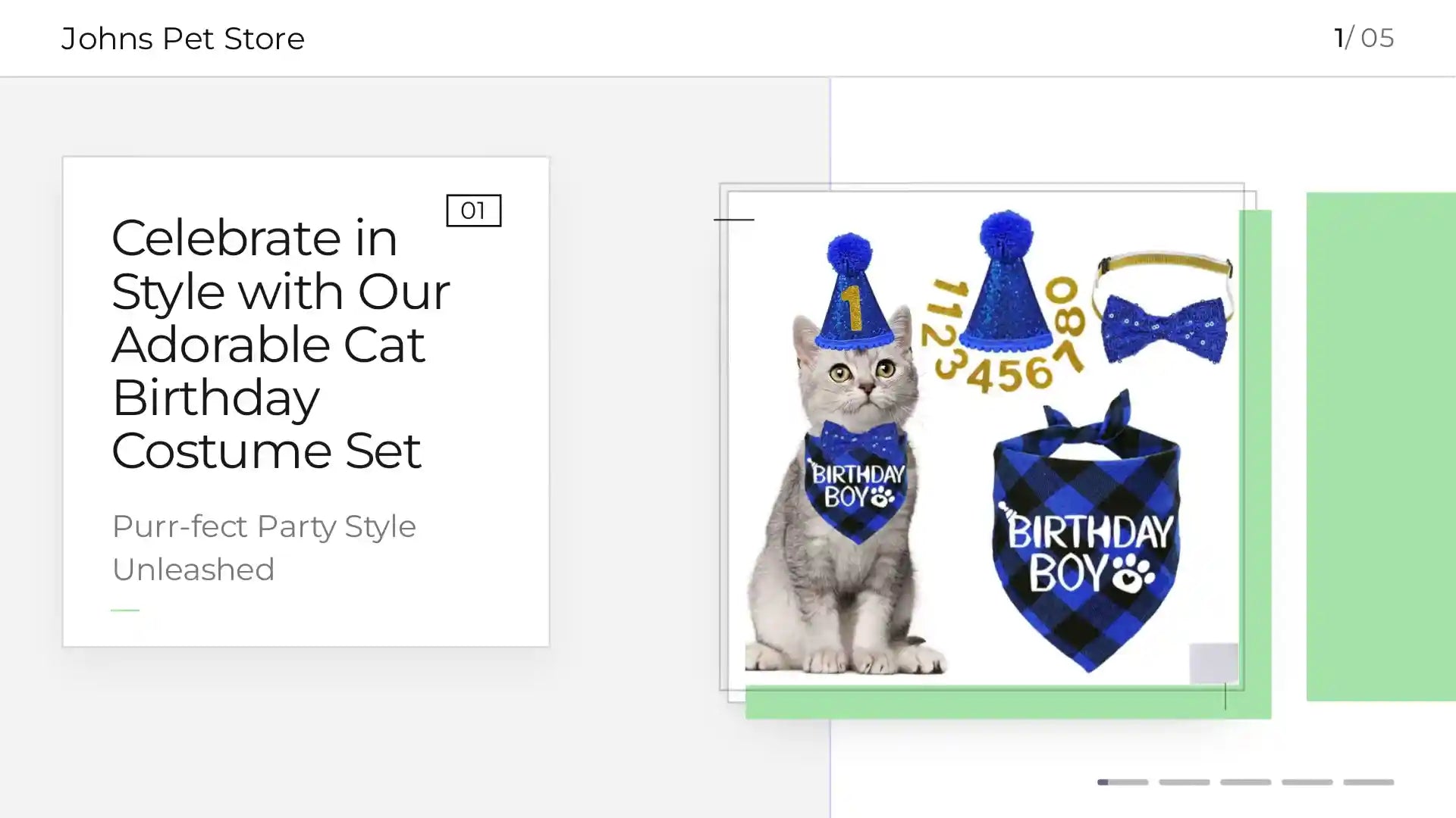 Celebrate in Style with Our Adorable Cat Birthday Costume Set by@Outfy