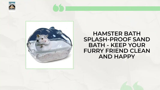 Hamster Bath Splash-proof Sand Bath - Keep Your Furry Friend Clean and Happy by@Outfy