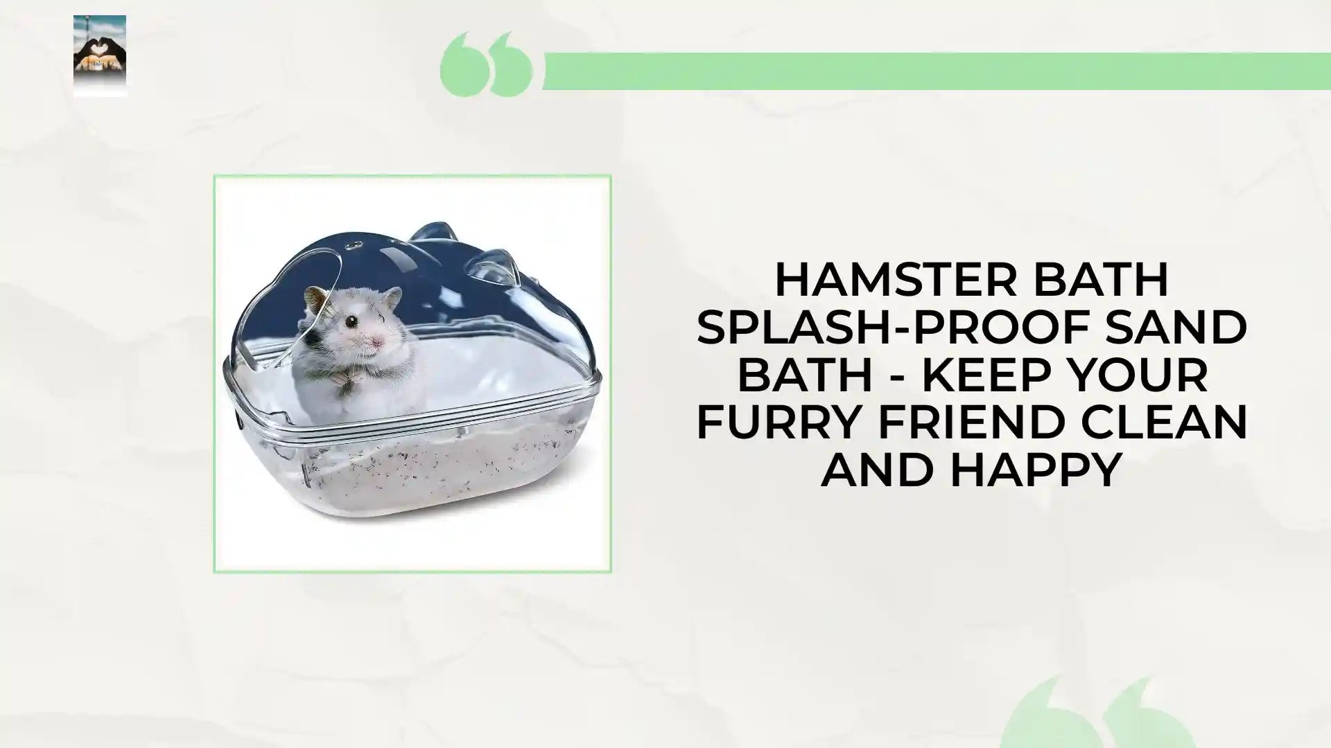 Hamster Bath Splash-proof Sand Bath - Keep Your Furry Friend Clean and Happy by@Outfy